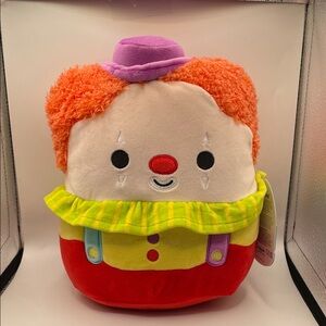 Squishmallows Red and Yellow Clown Plush 8-inch